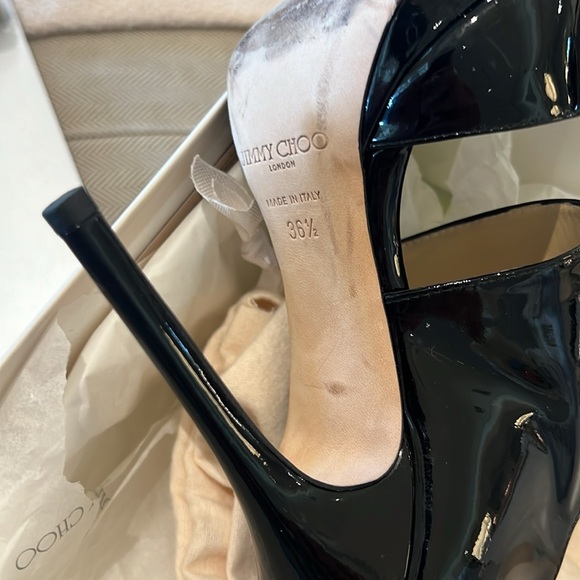 Jimmy Choo Black Patent Private Shoe - Picture 10 of 15
